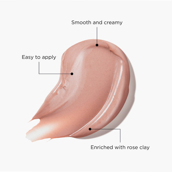 Electric Bloom texture swatch: Easy to apply, smooth and creamy texture and enriched with rose clay.