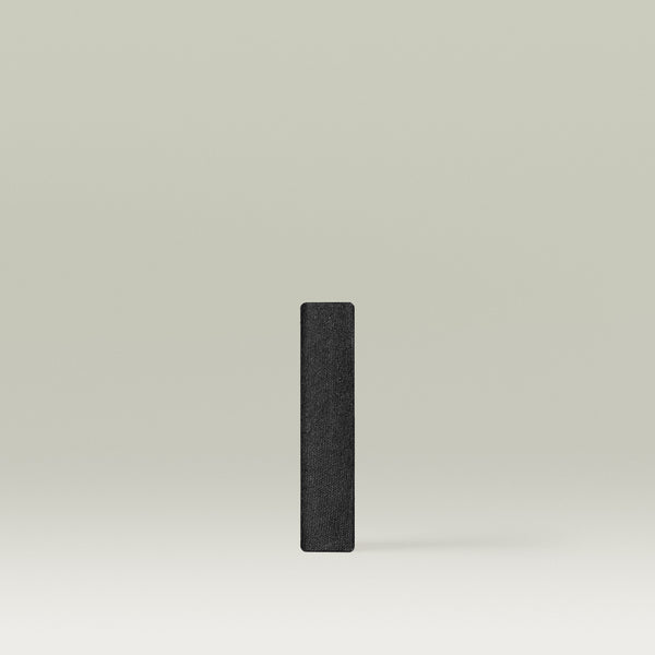 Single rectangular Tropic “Eyes On You” eyeshadow pan in the shade Bamboo Charcoal, shown upright against a soft neutral background.  