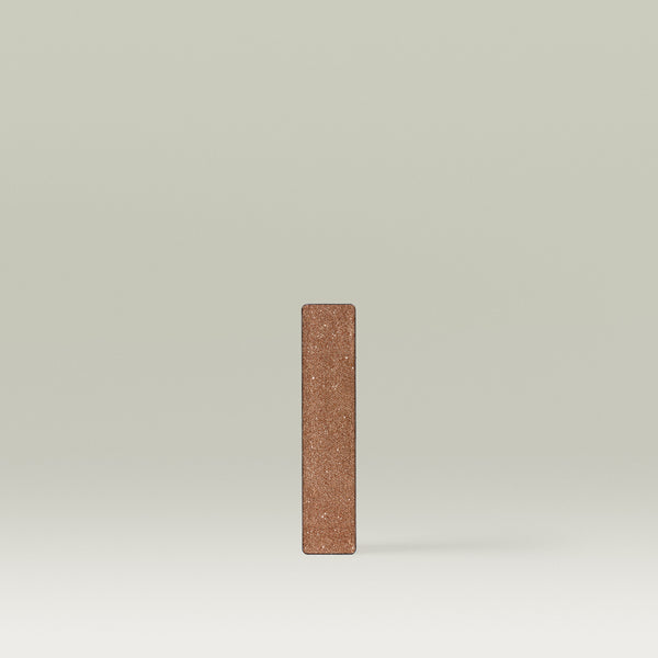 Single rectangular Tropic “Eyes On You” eyeshadow pan in the shade Cupuacu, shown upright against a soft neutral background.